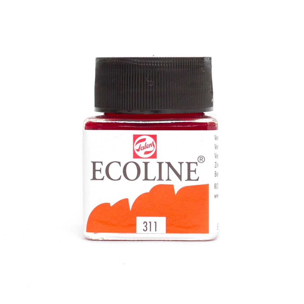 Ecoline, Liquid, Watercolor, 30ml, Jar, Vermilion